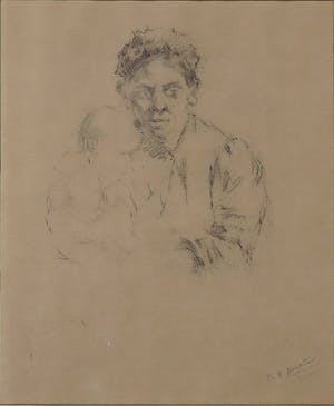 Frederika Broeksmit - Potloodtekening, Figuur kopen? Bied vanaf 1!