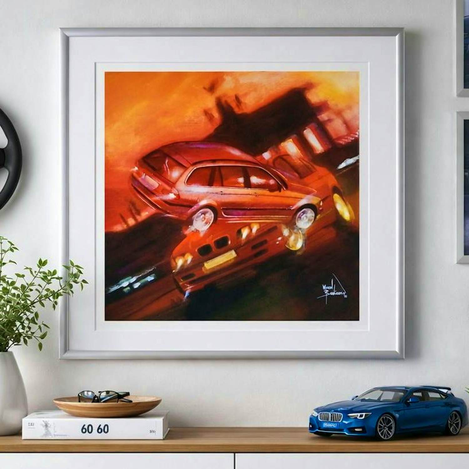 Marcel Bastiaans - Gelitimeerde zeefdruk "BMW in beeld" kopen? Bied vanaf 50!