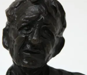 Bernadette Leijdekkers - Bronzen sculptuur: 'Simon Carmiggelt' - 1999 kopen? Bied vanaf 175!