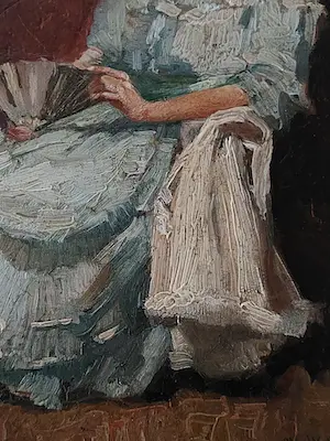 Petrus Marinus van Walcheren - ''jonge dame met waaier'' kopen? Bied vanaf 395!