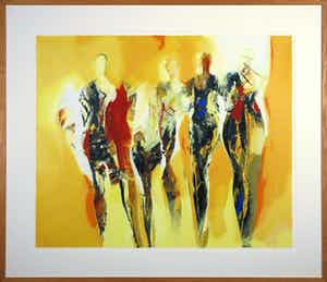 Peter Meijer - Zeefdruk, Oqives - Ingelijst (Groot) verkocht voor € 50!