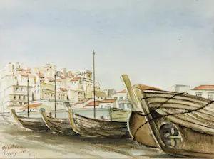 H.F. van Goor-Methorst - Albufeira, stadsgezicht kaufen? Bieten Sie von 55!