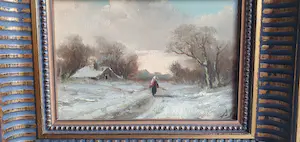Adriaan Marinus Geijp - Winterlandschap kopen? Bied vanaf 175!