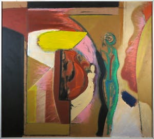 Han Sterk - Olieverf op paneel, Z.T. Abstracte compositie - Ingelijst (Zeer groot) kopen? Bied vanaf 1!