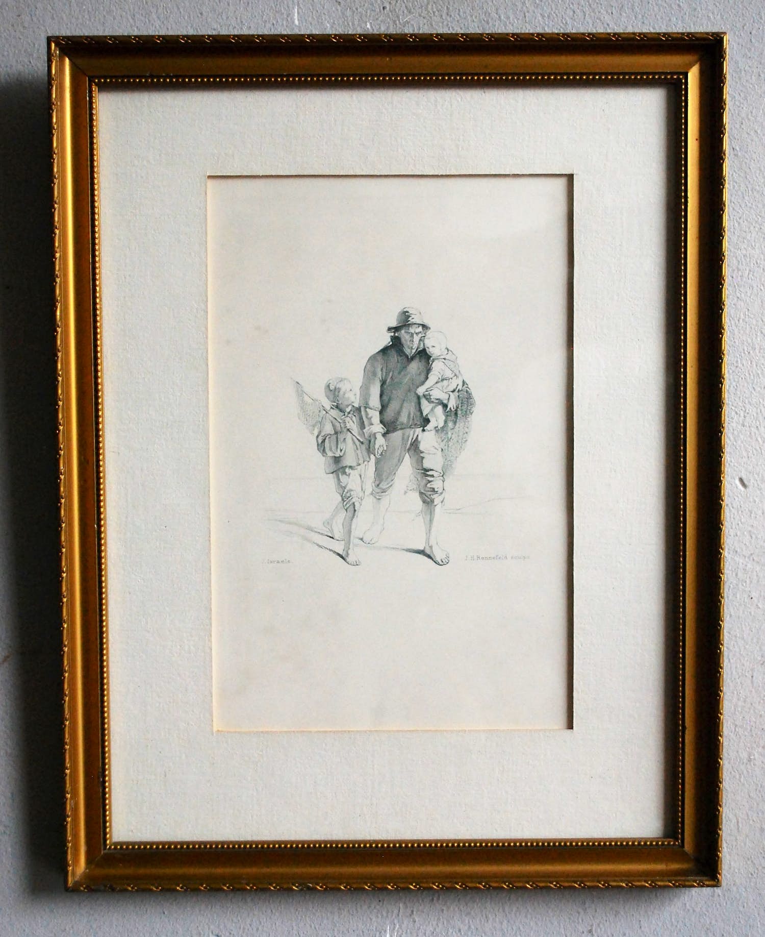 Johannes Heinrich Maria Hubert Rennefeld - gravure naar JOZEF ISRAËLS - kopen? Bied vanaf 1!