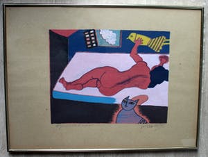 Corneille - Ingelijste litho: laatste proefdruk - 1985 kopen? Bied vanaf 150!