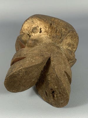 Bakongo - 190342 - Tribal used African double Mask from the Bakongo - Congo. kopen? Bied vanaf 35!