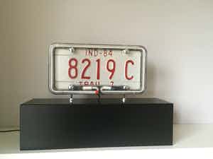Jan Henderikse - Neon license plate verkocht voor € 995!