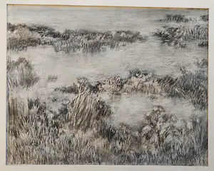 Jan Miechels - Landschap + boek Jan Miechiels Het andere kijken kopen? Bied vanaf 1!