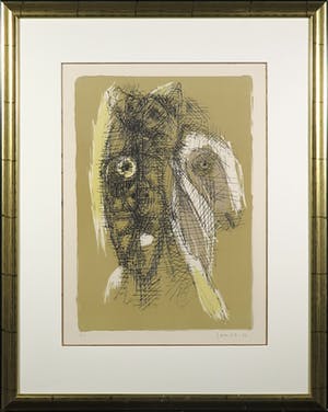 Asger Jorn - Litho, Silkeborg Suit 1953-1970 - Ingelijst kopen? Bied vanaf 1!