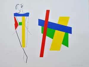 Bob Bonies - Zonder titel, in samenwerking met Frans Molenaar verkocht voor € 110!