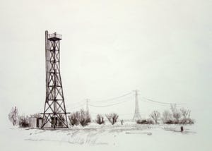 Frans Room - Lot van 15 originele tekeningen - Bakens en boeien Noord-Holland en IJsselmeer kopen? Bied vanaf 150!