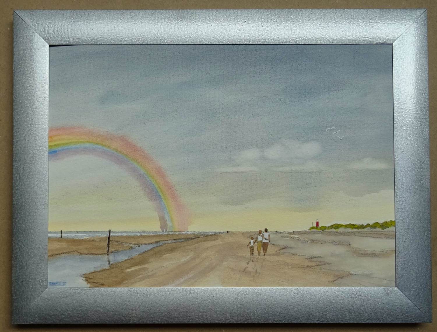 Franklin Meijer - Texel - Strand met regenboog kaufen? Bieten Sie von 30!