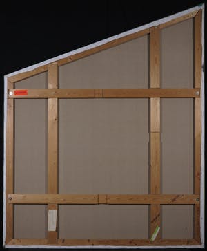 Robert Koekkoek - Acryl op doek, Groen trapezium (Zeer groot) kopen? Bied vanaf 1!