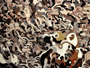 Fred van der Wal - Galerie Mokum - GiGa groot Acrylverf / Board schilderij "American Football" kopen? Bied vanaf 10!