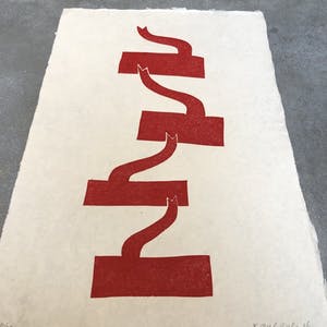 Klaas Gubbels - forse houtsnede uit 2016 in kleine oplage (32 ex.) kopen? Bied vanaf 325!