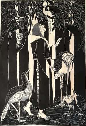 Jan Schonk - St. Franciscus en de vogels verkocht voor € 650!