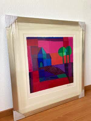 Ton Schulten - Zeefdruk, Veldkapel - Nieuwe lijst verkocht voor € 475!