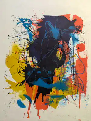 Sam Middleton - Blues for two (1963), litho -zonder lijst verkauft für € 150!