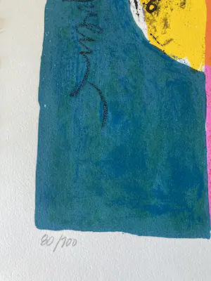 Frank Lengvenius - Kleurenzeefdruk ‘ Samen ‘ kopen? Bied vanaf 40!