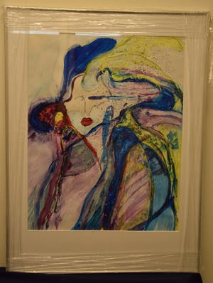 Helene Hill - Let's party - acrylverf op papier kopen? Bied vanaf 20!