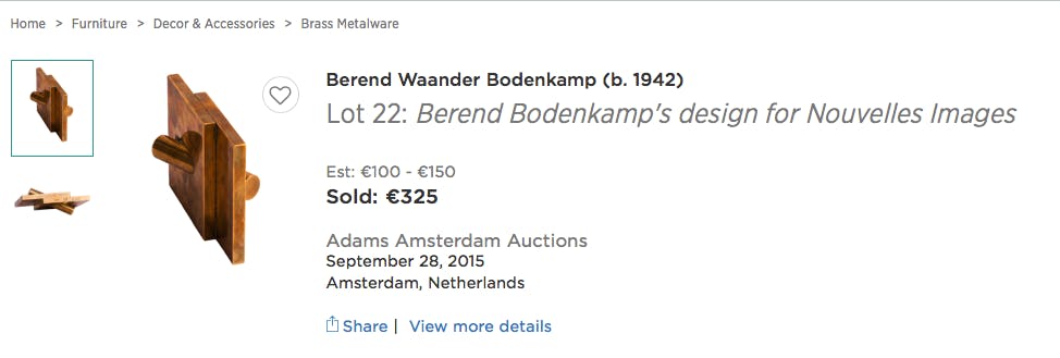 Berend Bodenkamp - ontwerp voor nouvelles images kopen? Bied vanaf 145!