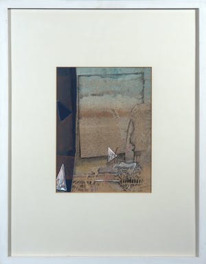 Ruud van der Beele - Gemengde techniek op papier, Z.t. Abstract - Ingelijst kopen? Bied vanaf 1!