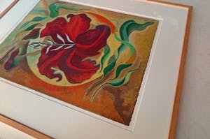 Jan van Delft - Morning Glory - Groot - Nieuwstaat - Houten Barth-lijst - Nieuwwaarde €710,- kopen? Bied vanaf 1!