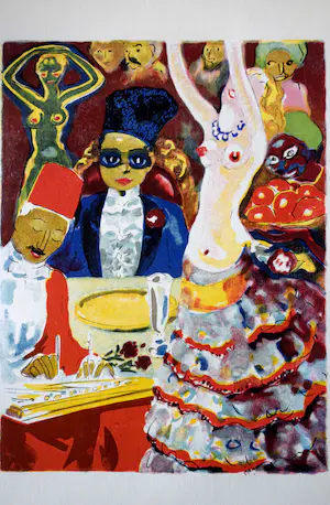 Kees van Dongen - Houtgravure - Réception chez le Khalifat kopen? Bied vanaf 50!