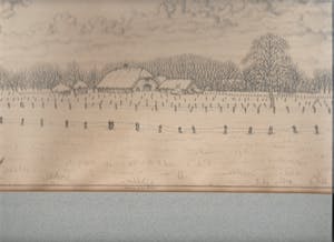 Rudolf Bremmer - sneeuw op het land - litho kopen? Bied vanaf 25!