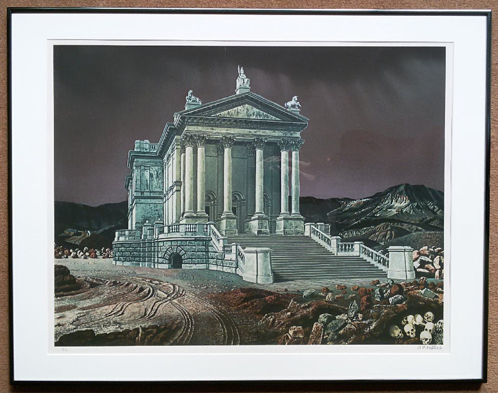 Carel Willink - De Tate Gallery verplaatst, zeefdruk (prachtig ingelijst, groot) kopen? Bied vanaf 695!