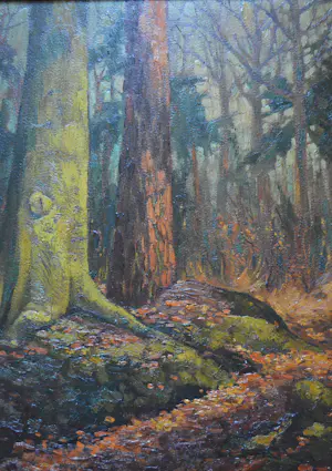 Jan Kruysen - Landschap, ingelijst in antieke lijst. kopen? Bied vanaf 200!