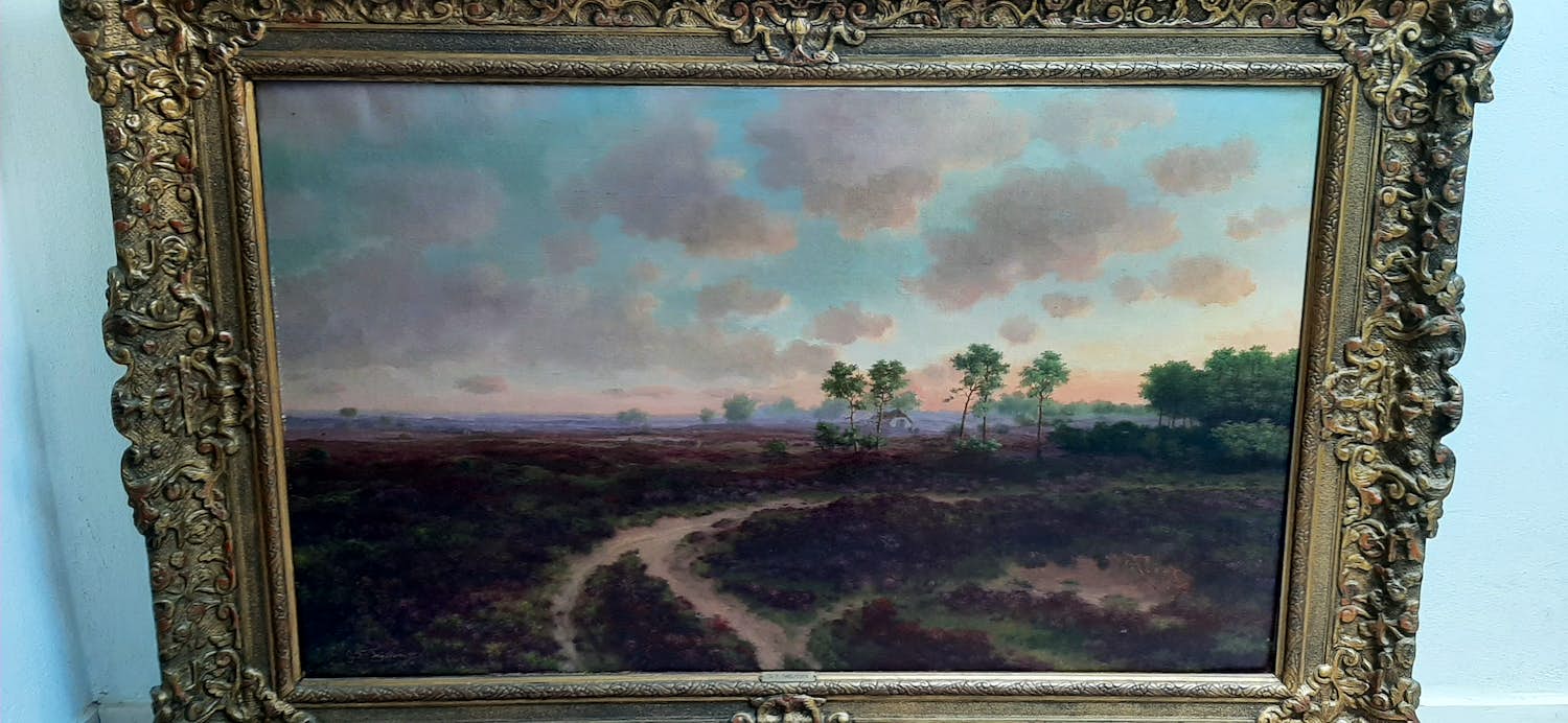 George Frederik Teyssen - Heidelandschap kopen? Bied vanaf 300!