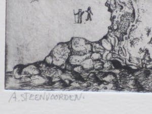 Ab Steenvoorden - Spaans landschap - Ets kopen? Bied vanaf 1!