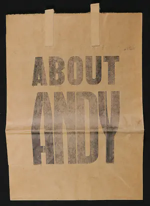 Nat Finkelstein - Andy Warhol - A catalogue as multiple (box) + een papieren About Andy tas kopen? Bied vanaf 1!