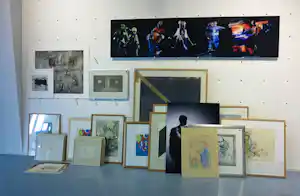 Gerard Schaperkotter - + anderen! Lot van ca. 40 kunstwerken in diverse technieken verkauft für € 170!