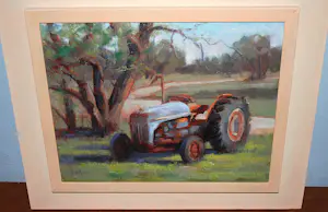 Bob Rohm - Ferguson tractor - olieverfschilderij kaufen? Bieten Sie von 125!