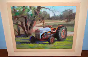 Bob Rohm - Ferguson tractor - olieverfschilderij kaufen? Bieten Sie von 125!