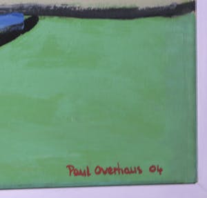 Paul Overhaus - Olieverf op doek, Gele wolk - Ingelijst (Zeer groot) kopen? Bied vanaf 300!