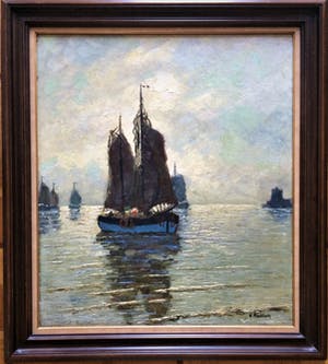 AcheterCarl Wilhelm Mosblech - Marine met zeilboten.? Enchérissez de 267!