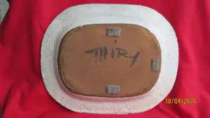 Albert Thiry - Keramische schaal met distel kopen? Bied vanaf 200!