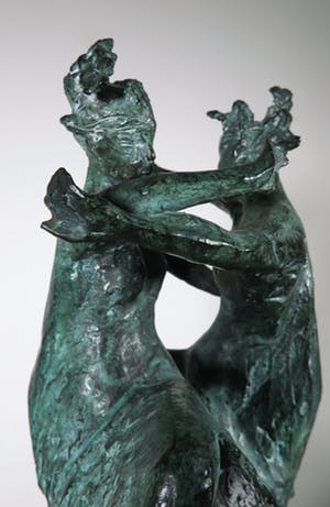 Saskia Pfaeltzer - Brons, Twee danseressen (Groot) kopen? Bied vanaf 1000!