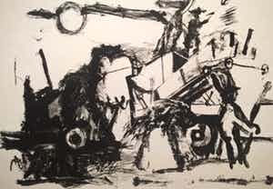 Jef Diederen - gesigneerde litho verkocht voor € 55!