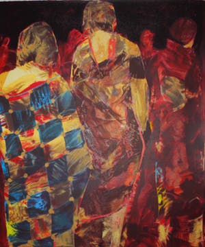 Willem van Scheijndel - grote zeefdruk - Going to the ball kopen? Bied vanaf 65!