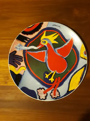 Corneille - Corneille -Vuurvogel- Het originele keramische bord. kaufen? Bieten Sie von 50!