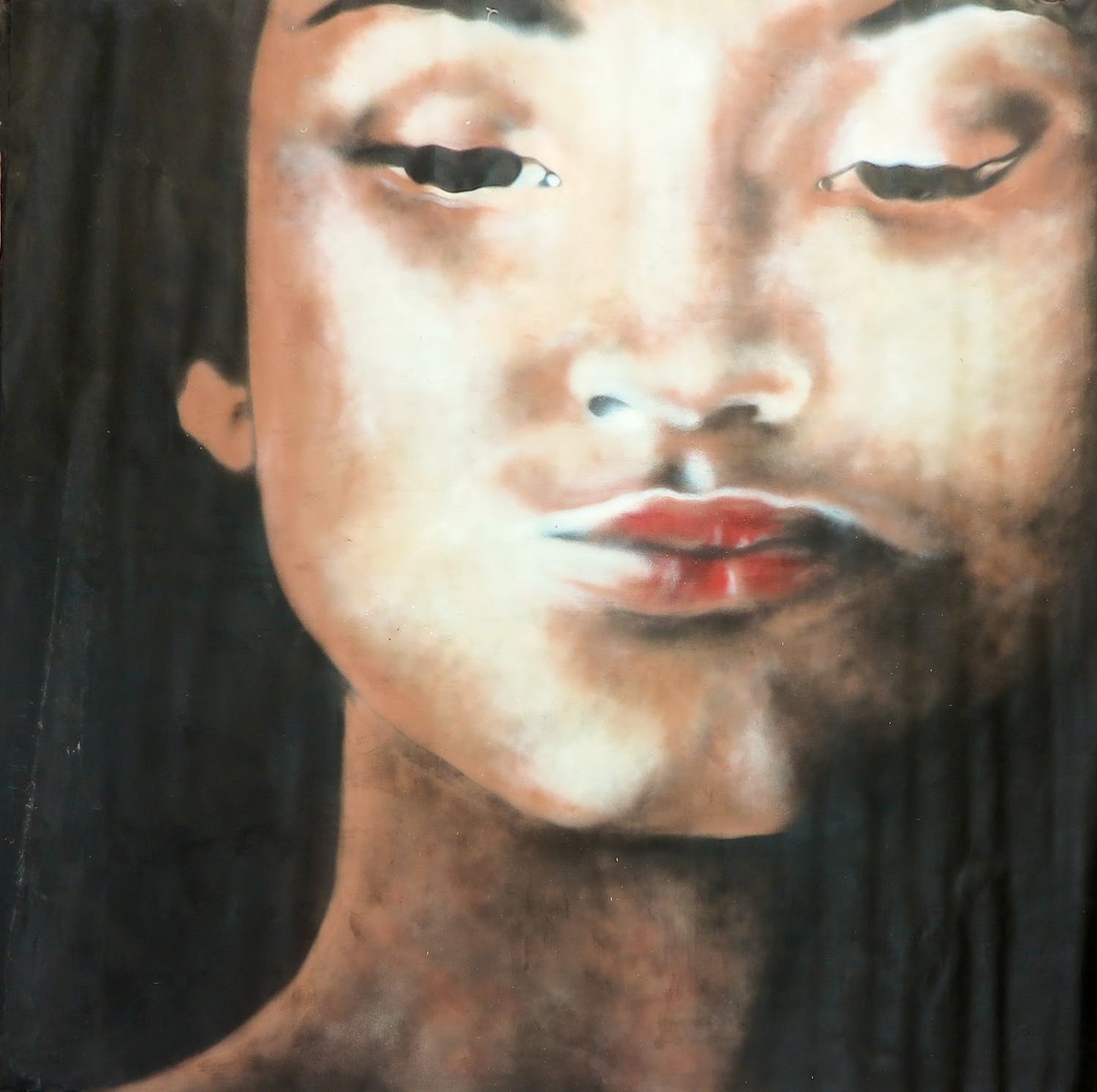 Victor Landeta - Acryl op doek, Portret kopen? Bied vanaf 1!