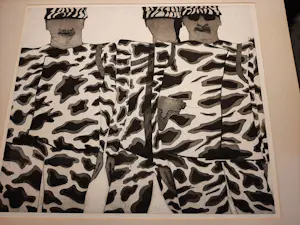 Kees Spermon - Ets/Aquatint, titel "Soldaten ". kopen? Bied vanaf 35!