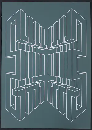 Harry Karssen - Lot van twee zeefdrukken, Z.T. Abstractie kopen? Bied vanaf 1!