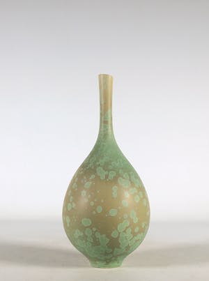 Hein Severijns - Porselein, Miniatuurvaasje met kristalglazuur kopen? Bied vanaf 150!