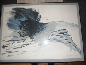 Kees van Bohemen - Zeefdruk, De panter - Ingelijst kopen? Bied vanaf 275!